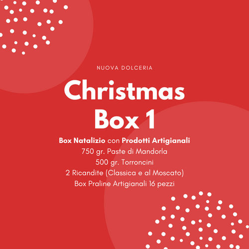 Christmas Box 1 - Paste di Mandorla, Torroncini, Ricandite e Praline Artigianali