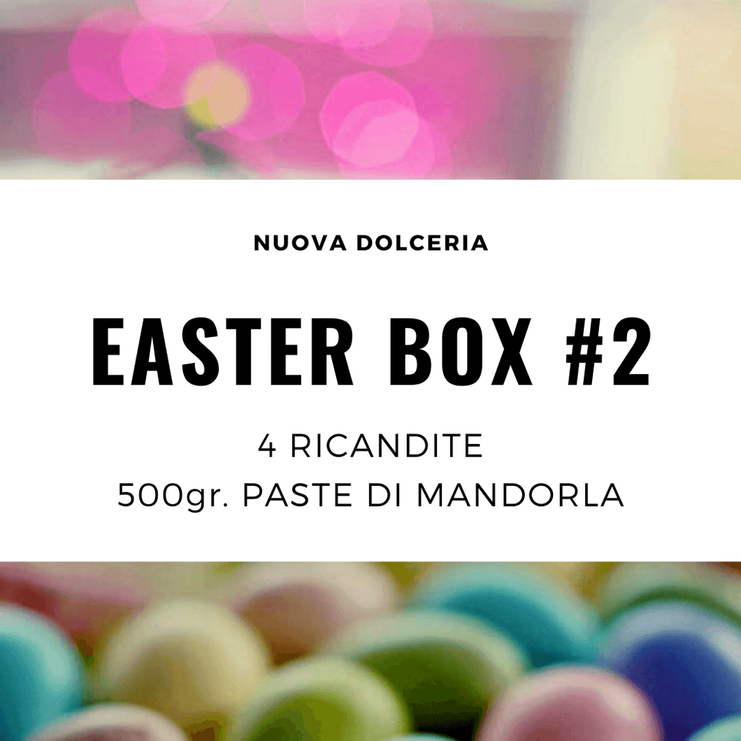 Easter Box REGULAR: Paste di Mandorla da 500g e 4 Ricandite